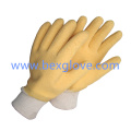 Yellow Latex Cotton Glove